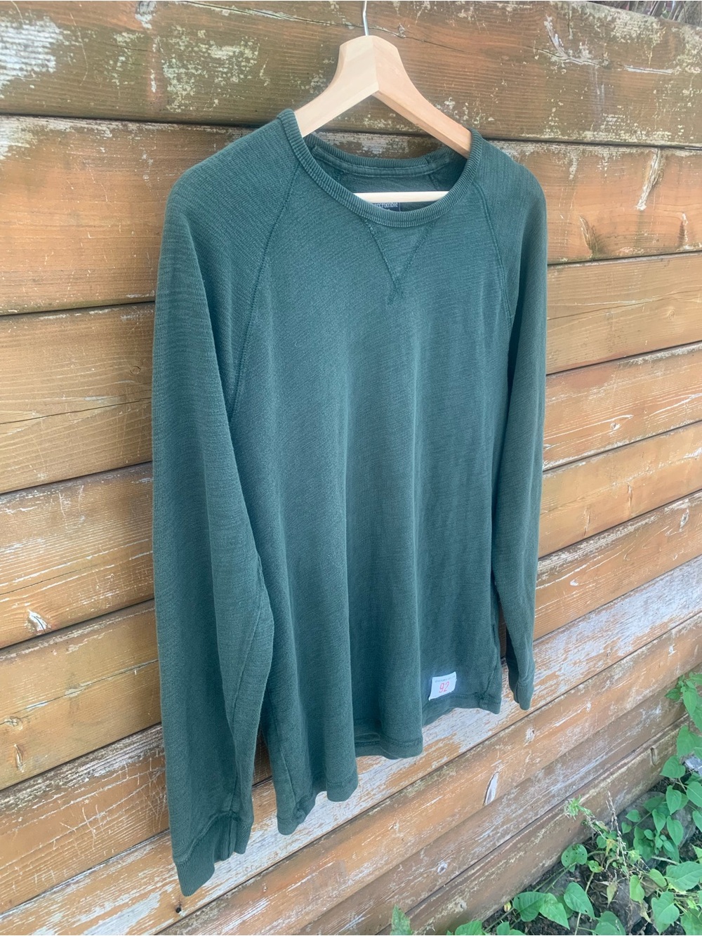 Abercrombie & Fitch Vintage Style Green Long Sleeve Crewneck Sweatshirt Size S
